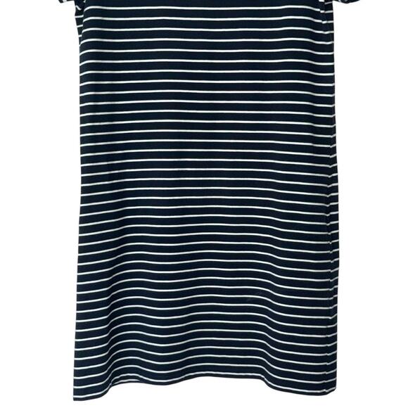 Tommy Hilfiger Striped Shirt Dress Size Medium Logo Casual Size Medium Navy Blue - Picture 6 of 11